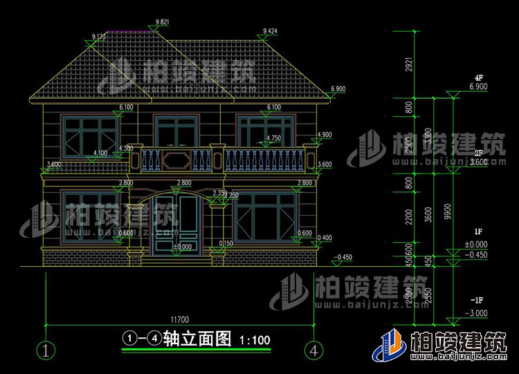 正立面图